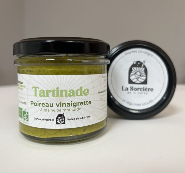 Tartinade Poireau vinaigrette & graine de moutarde