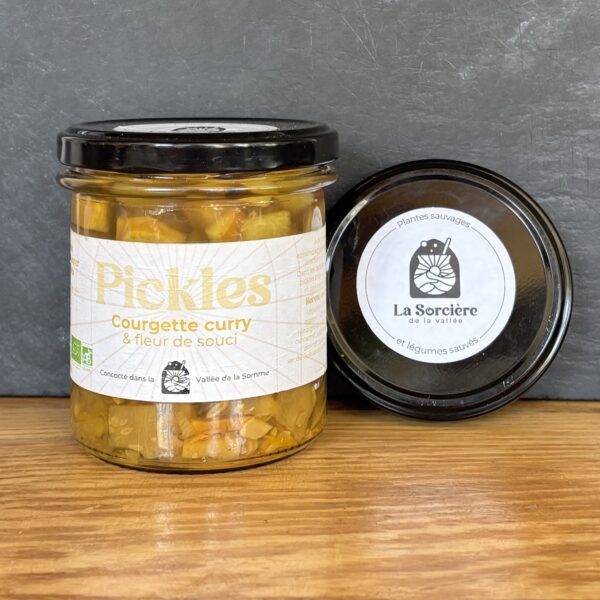Pickles Courgette curry & fleur de souci